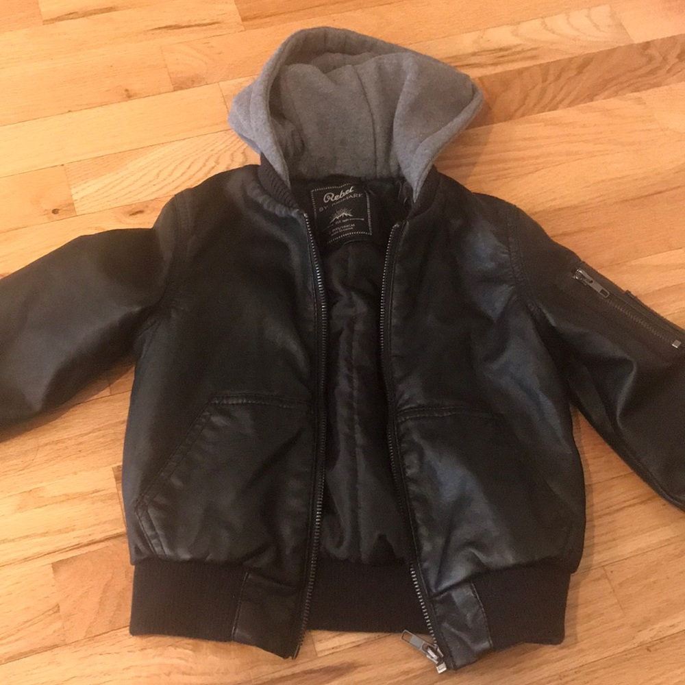 Little boys pleather jacket
